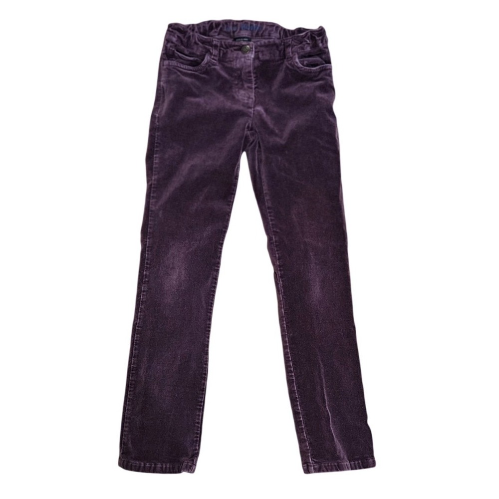 Mini Boden Girls Corduroy Pants Purple Size 10Y Stretch Adjustable Waist Y2K